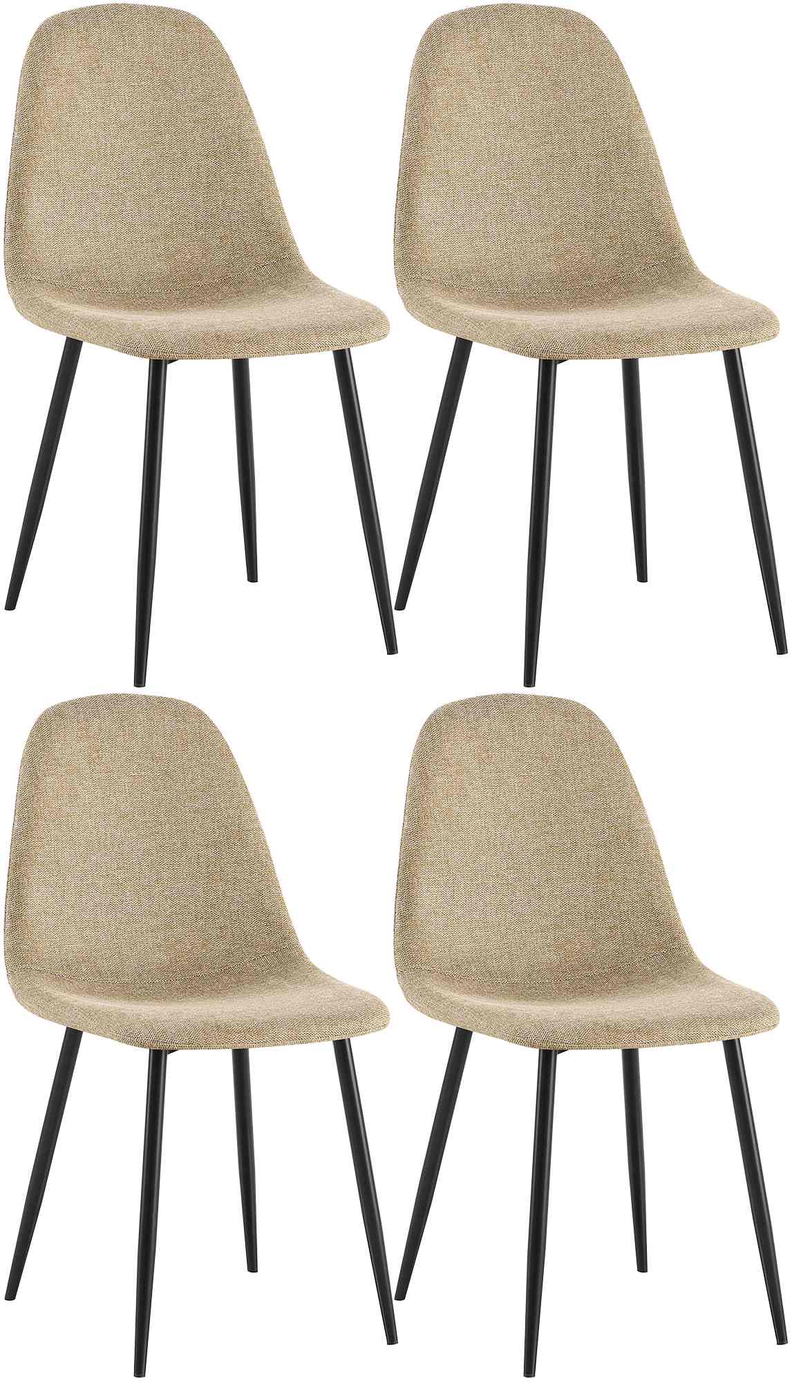 Set van 4 eetkamerstoelen Napier
