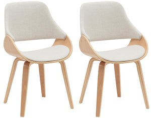 Set van 2 eetkamerstoelen Vangale