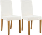 Set van 2 eetkamerstoelen Ina met ribfluwelen bekleding