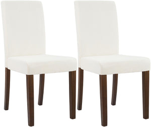 Set van 2 eetkamerstoelen Ina met ribfluwelen bekleding