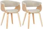 Set van 2 eetkamerstoelen Bruce stof