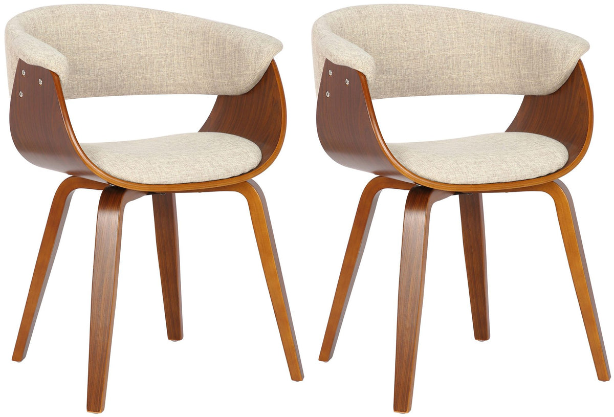 Set van 2 eetkamerstoelen Bruce stof