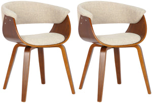 Set van 2 eetkamerstoelen Bruce stof