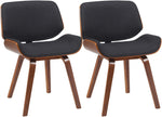 Set van 2 eetkamerstoelen Beverley met stoffen bekleding