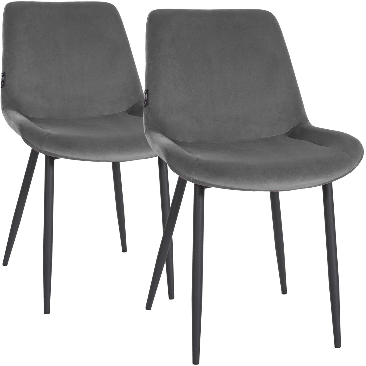 Set van 2 eetkamerstoelen Victoria fluweel