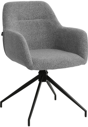 Eetkamerstoel Merlinda met bekleding van teddystof