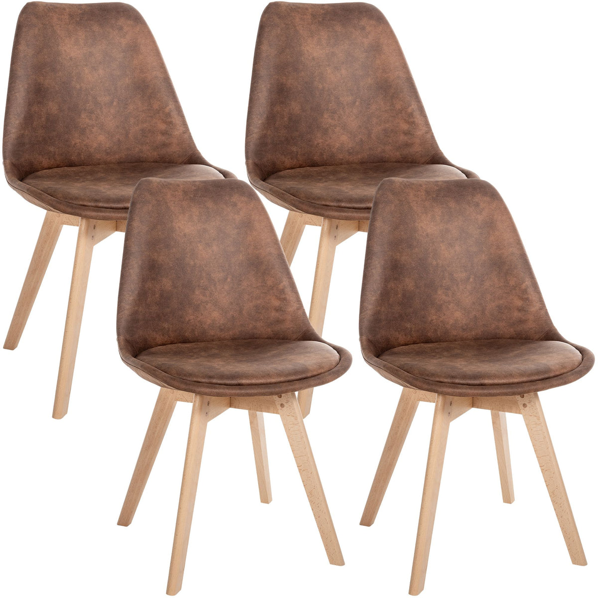 Set van 4 eetkamerstoelen Linares