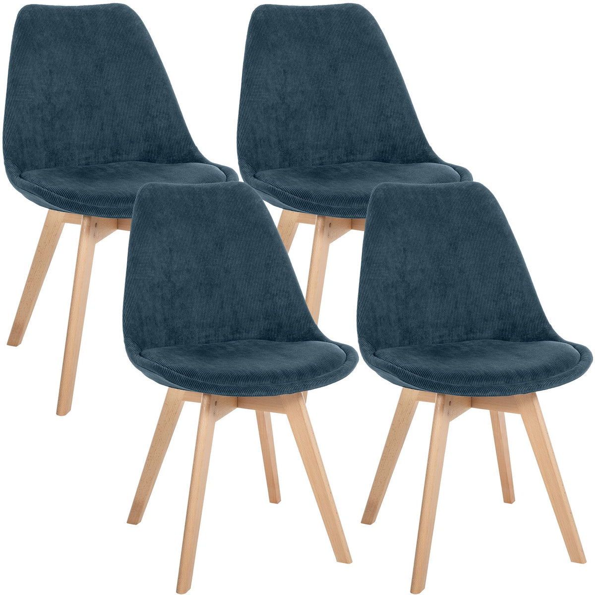 Set van 4 eetkamerstoelen Linares