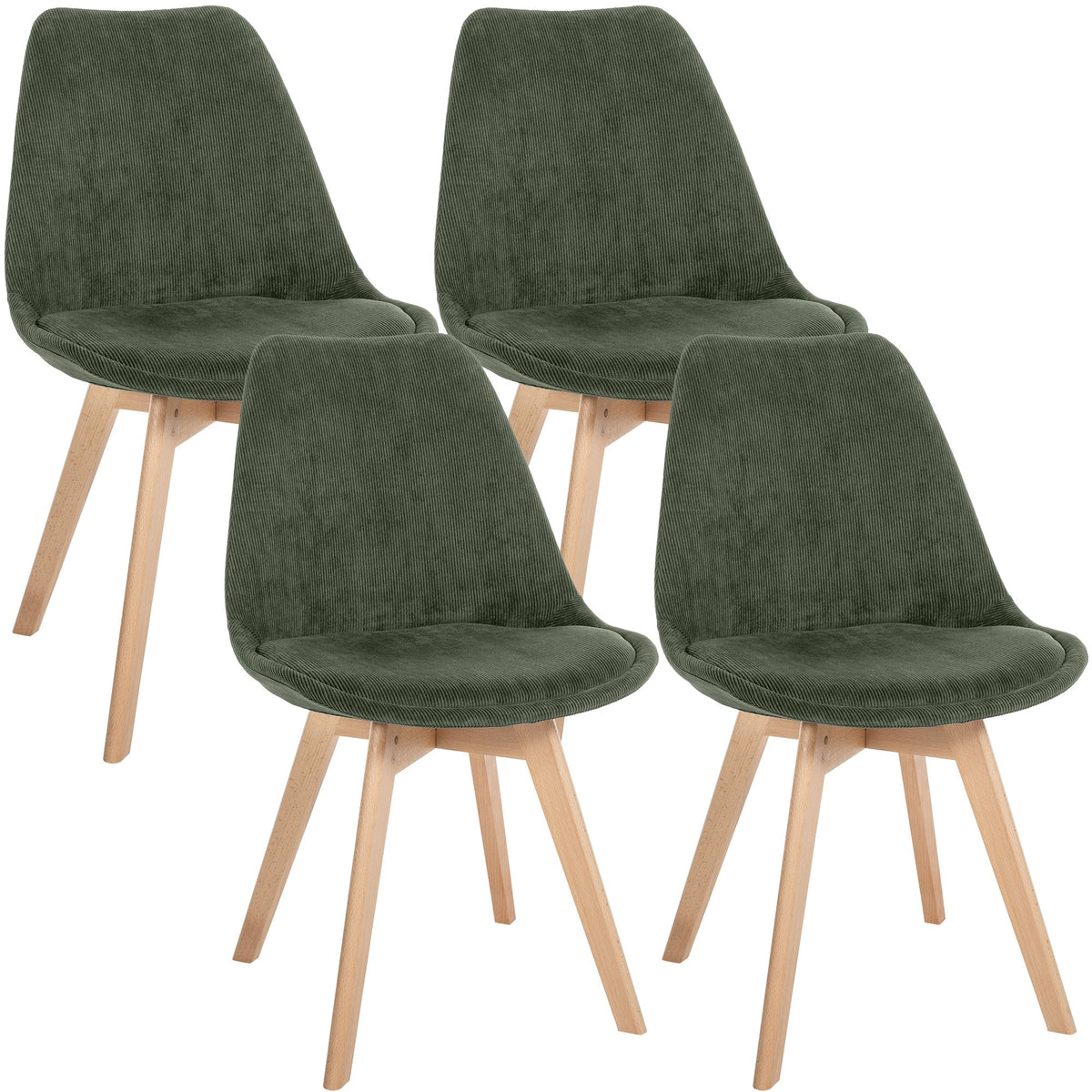 Set van 4 eetkamerstoelen Linares