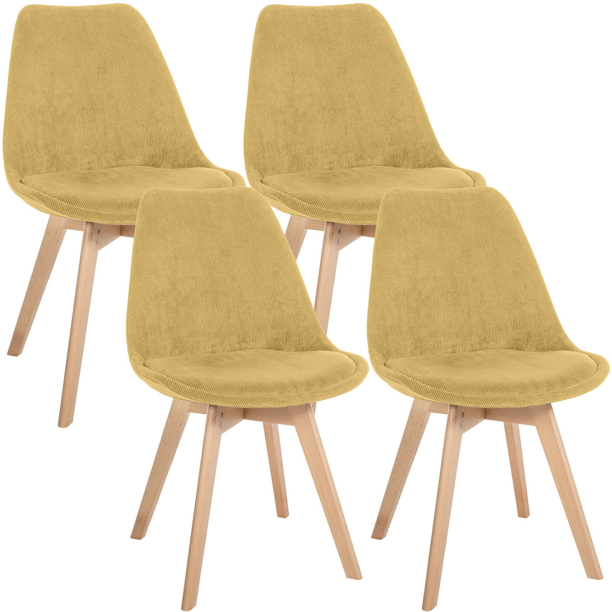 Set van 4 eetkamerstoelen Linares