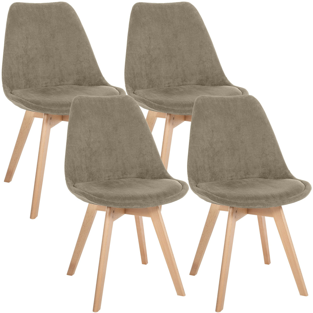 Set van 4 eetkamerstoelen Linares
