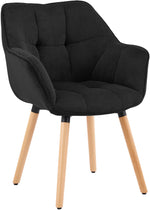 Eetkamerstoel Milford met ribfluwelen bekleding