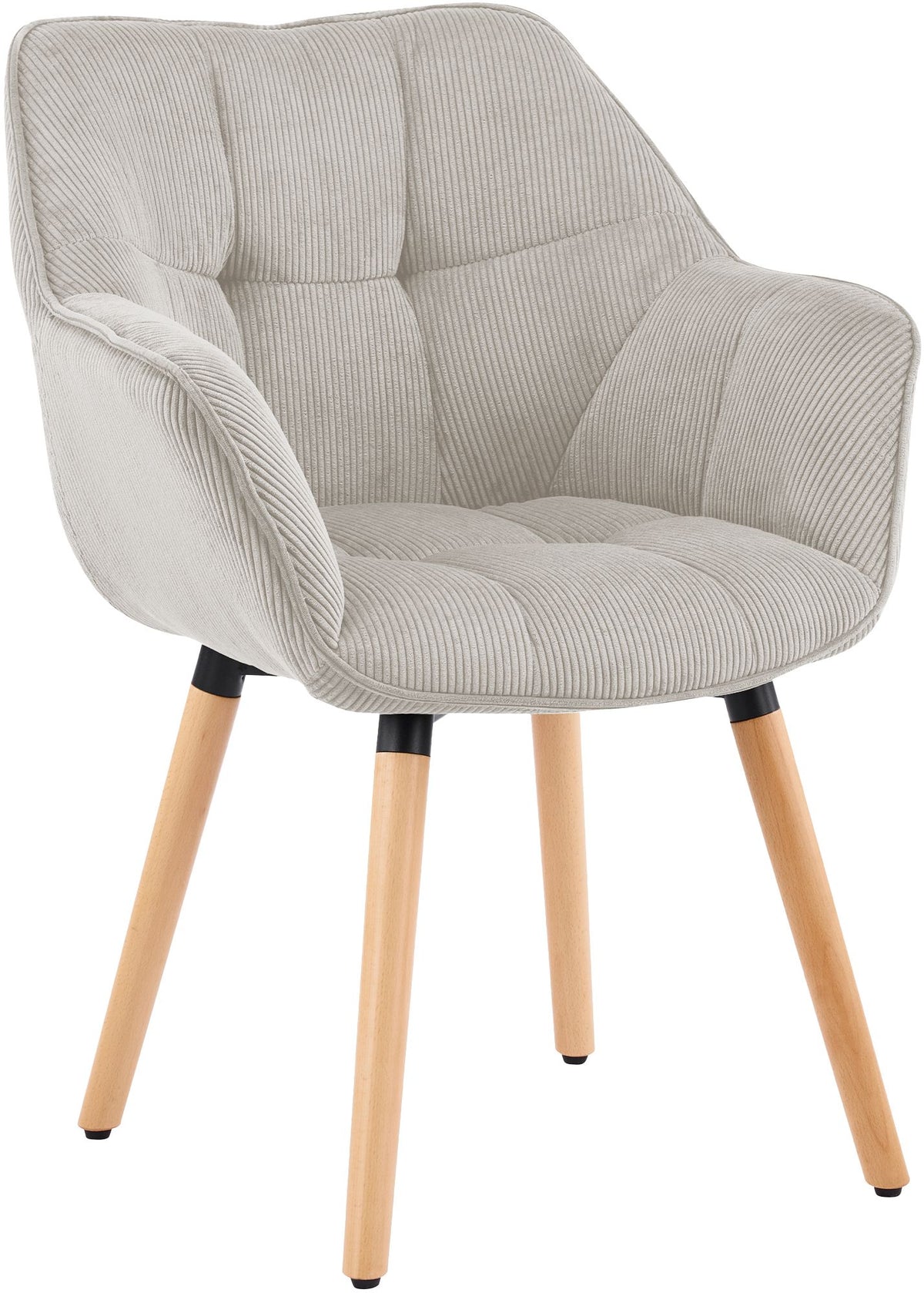 Eetkamerstoel Milford met ribfluwelen bekleding