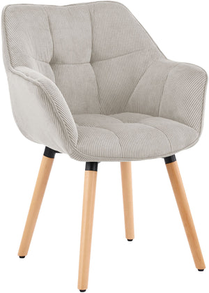 Eetkamerstoel Milford met ribfluwelen bekleding