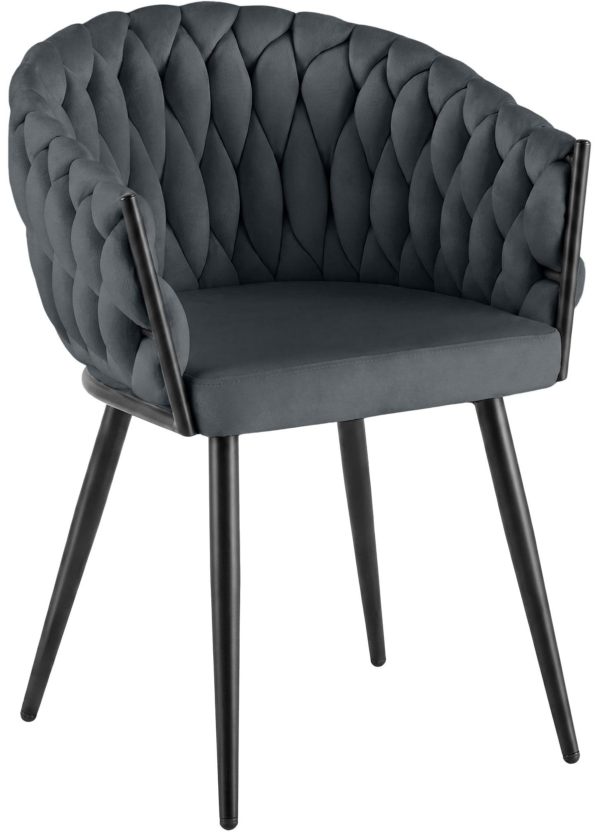 Eetkamerstoel Molise met fluwelen bekleding