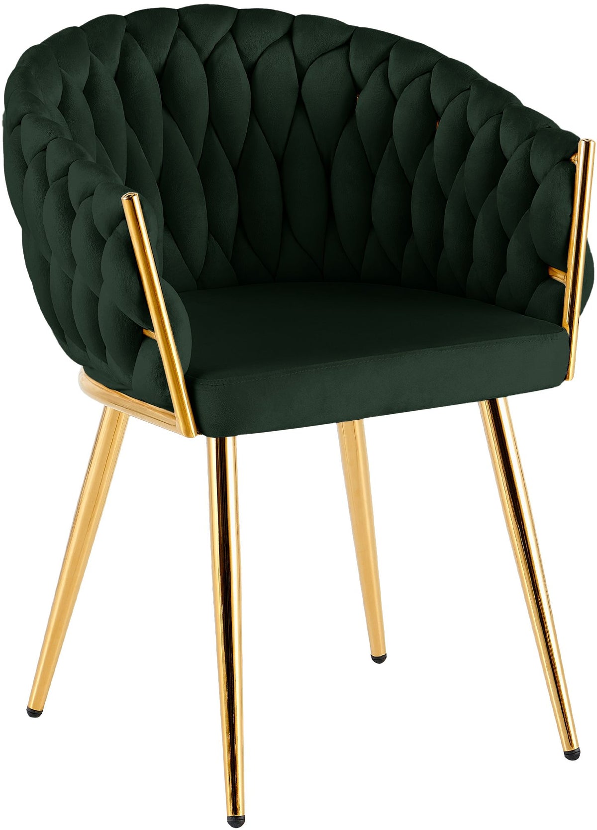 Eetkamerstoel Molise met fluwelen bekleding goud