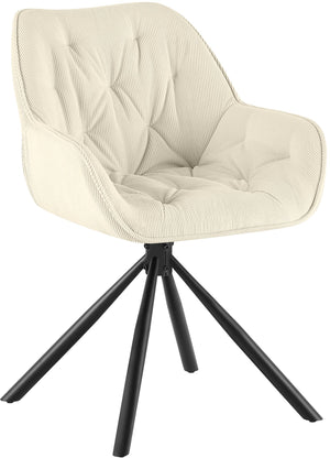 Eetkamerstoel Rimio met ribfluwelen bekleding