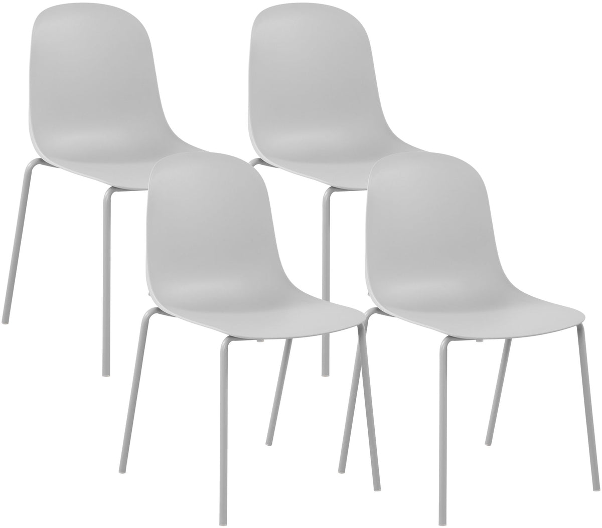 Set van 4 stapelstoelen Hardin