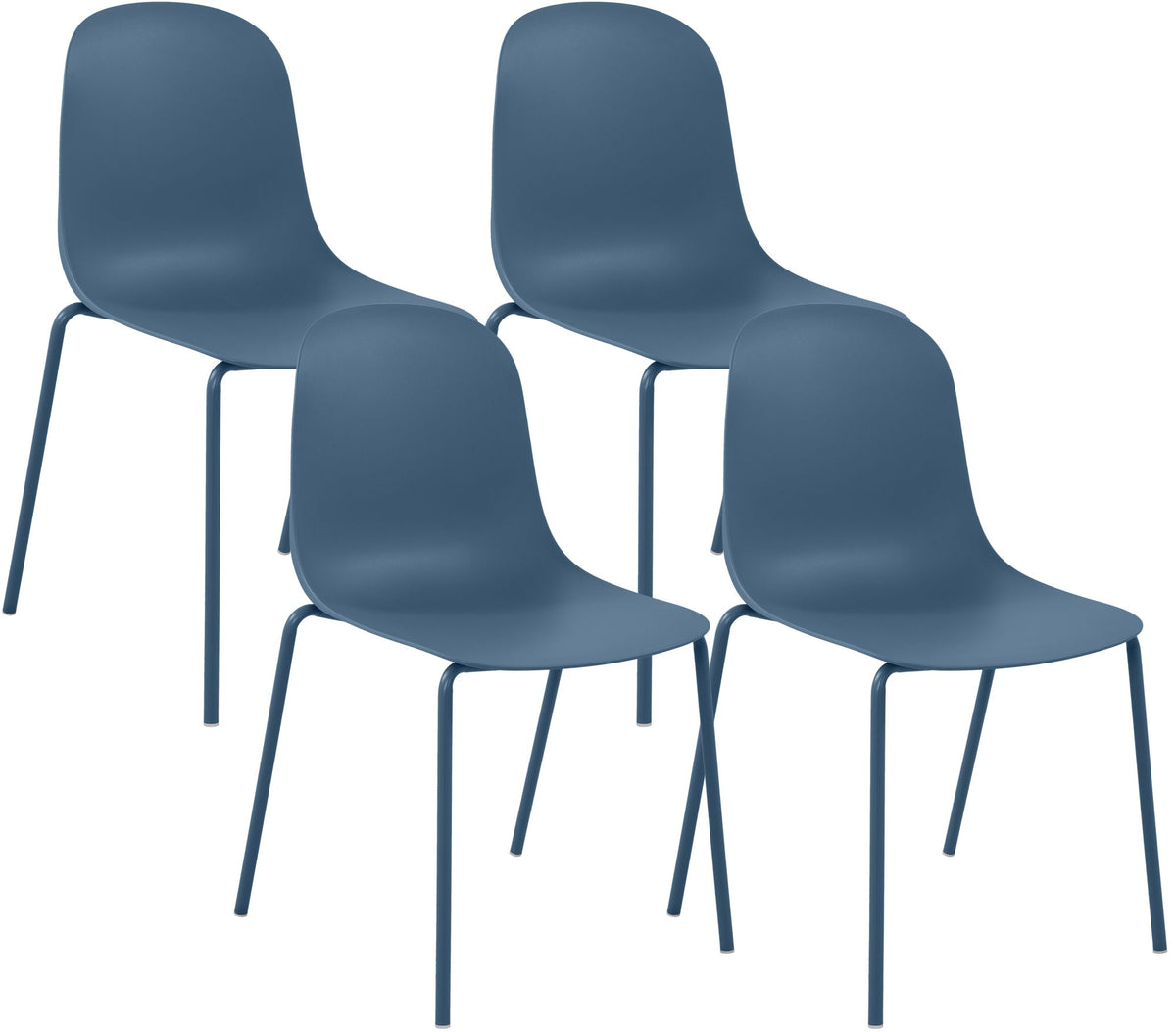 Set van 4 stapelstoelen Hardin