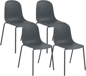 Set van 4 stapelstoelen Hardin