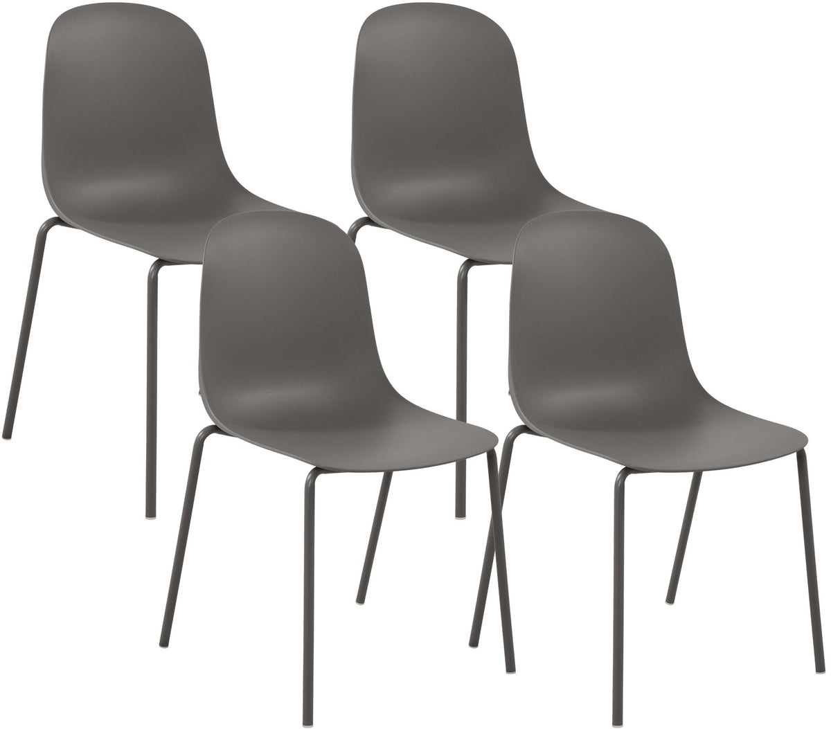 Set van 4 stapelstoelen Hardin