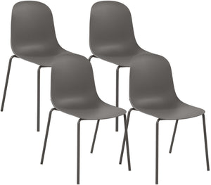 Set van 4 stapelstoelen Hardin