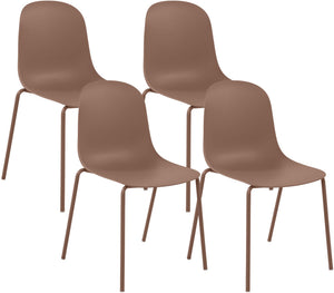 Set van 4 stapelstoelen Hardin
