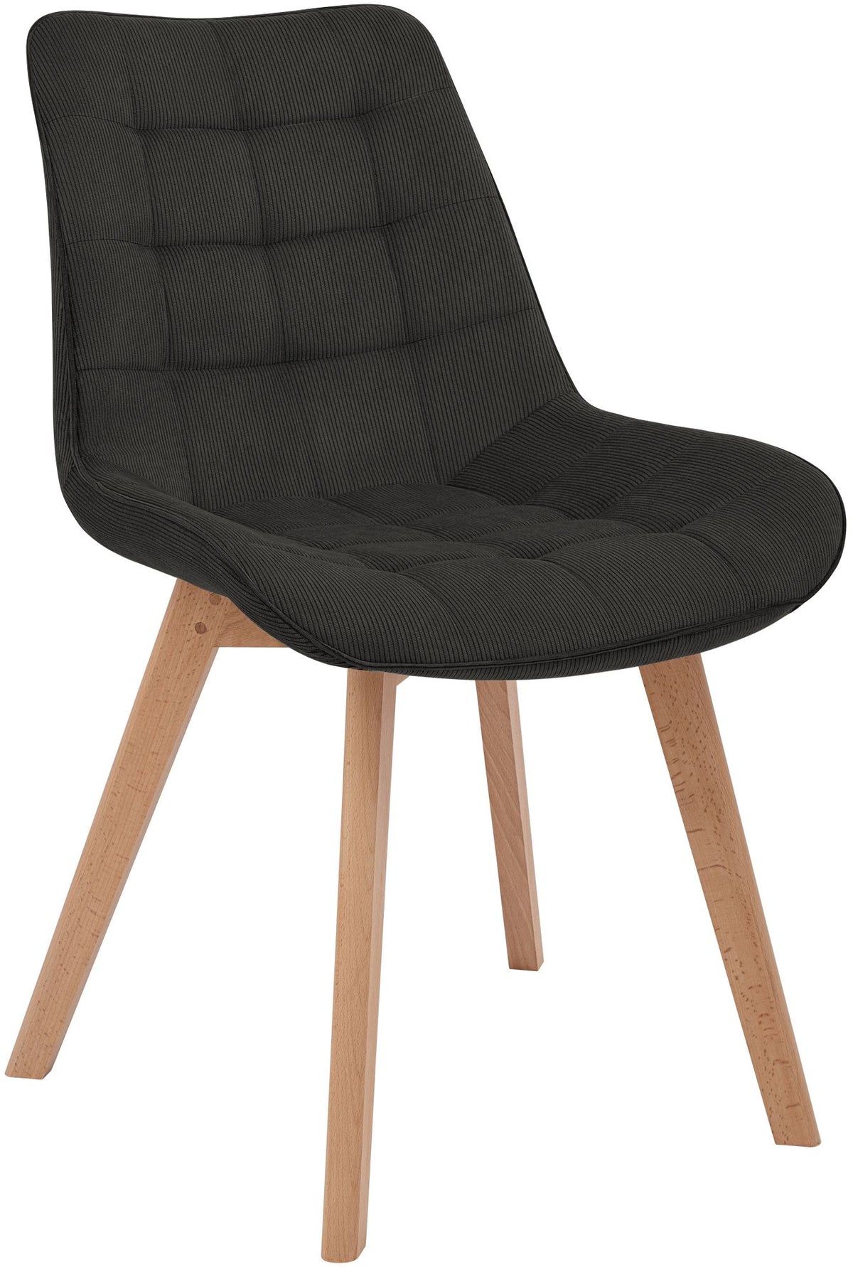 Eetkamerstoel Brook met ribfluwelen bekleding