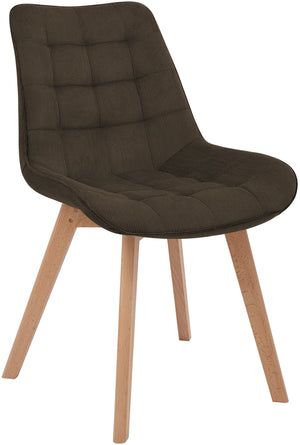 Eetkamerstoel Brook met ribfluwelen bekleding