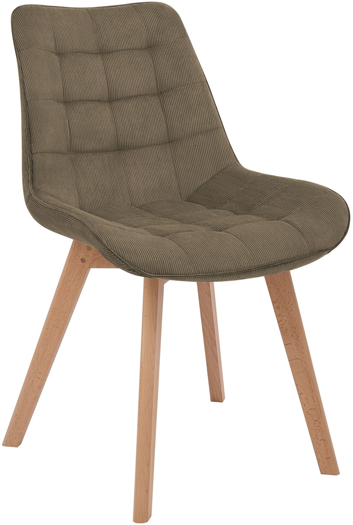 Eetkamerstoel Brook met ribfluwelen bekleding