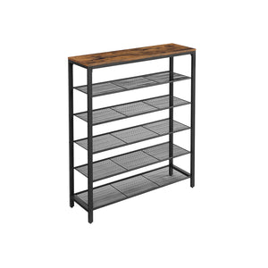 Schoenenrek 5 Lagen – Industriële Schoenenkast – Schoenenrek voor 20 Paar – 100 x 30 x 110 cm