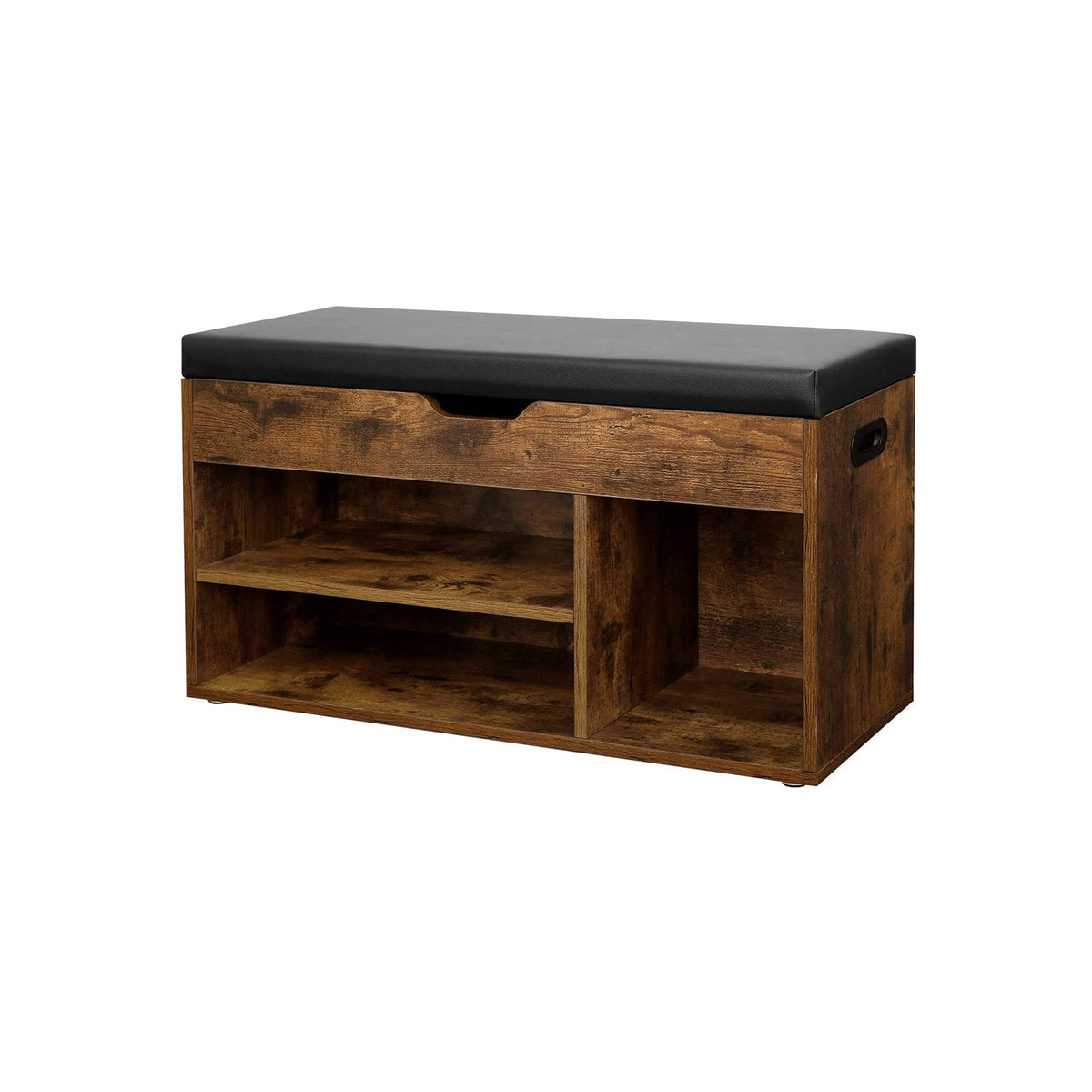 Schoenenbank met Opbergruimte – Schoenenrek met Kussen – Opbergbank voor Hal – 80 x 30 x 44 cm
