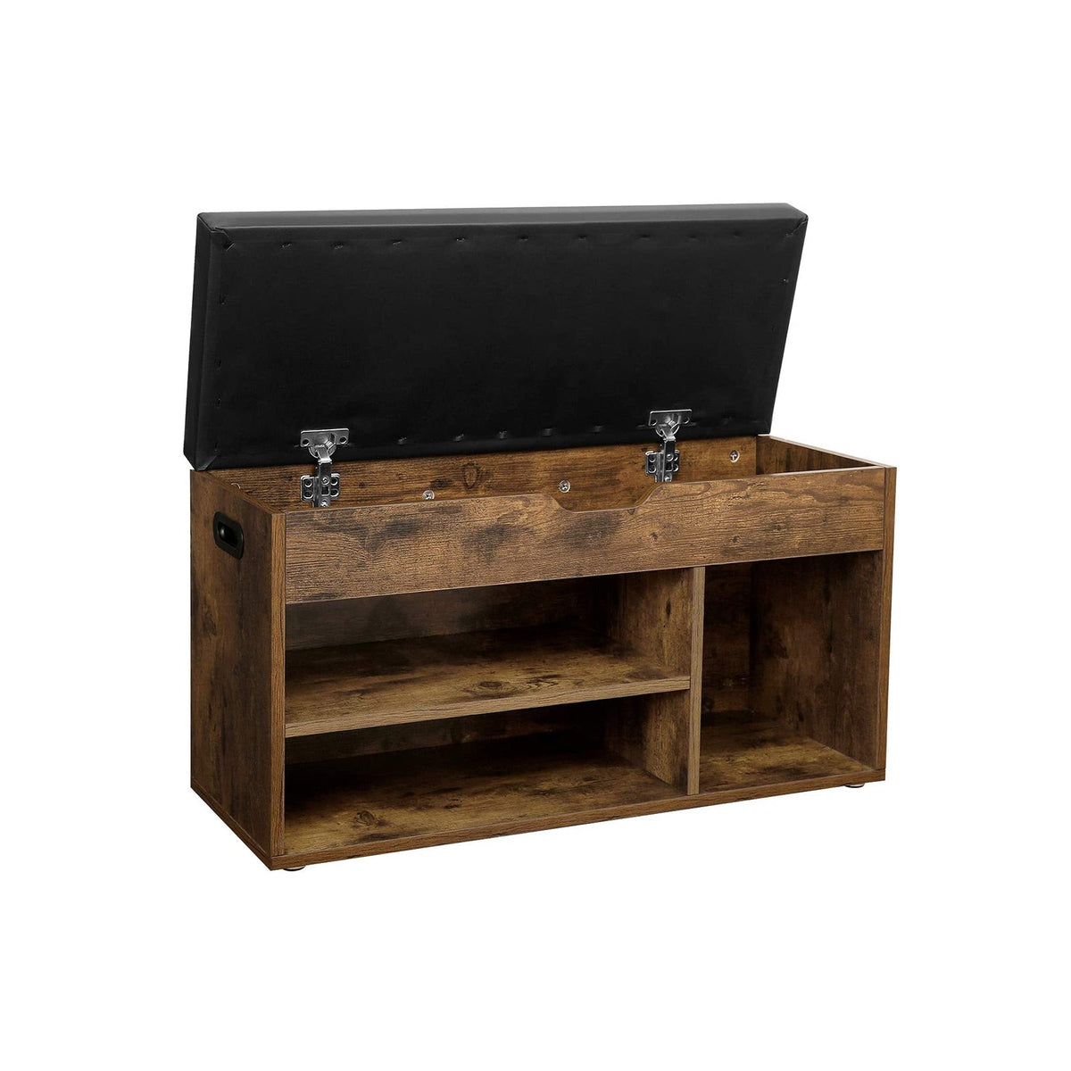 Schoenenbank met Opbergruimte – Schoenenrek met Kussen – Opbergbank voor Hal – 80 x 30 x 44 cm