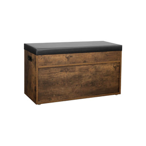 Schoenenbank met Opbergruimte – Schoenenrek met Kussen – Opbergbank voor Hal – 80 x 30 x 44 cm