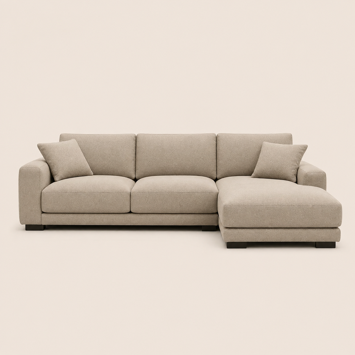 Elara 3-Zits Bank – Zachte Beige Edition